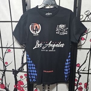 Los Angeles City Of Angeles Black Graphic T-Shirt Size Medium NEW‎ On The Low